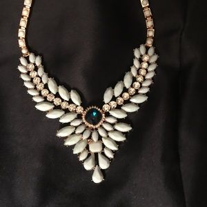 Rhinestone Blue Necklace
